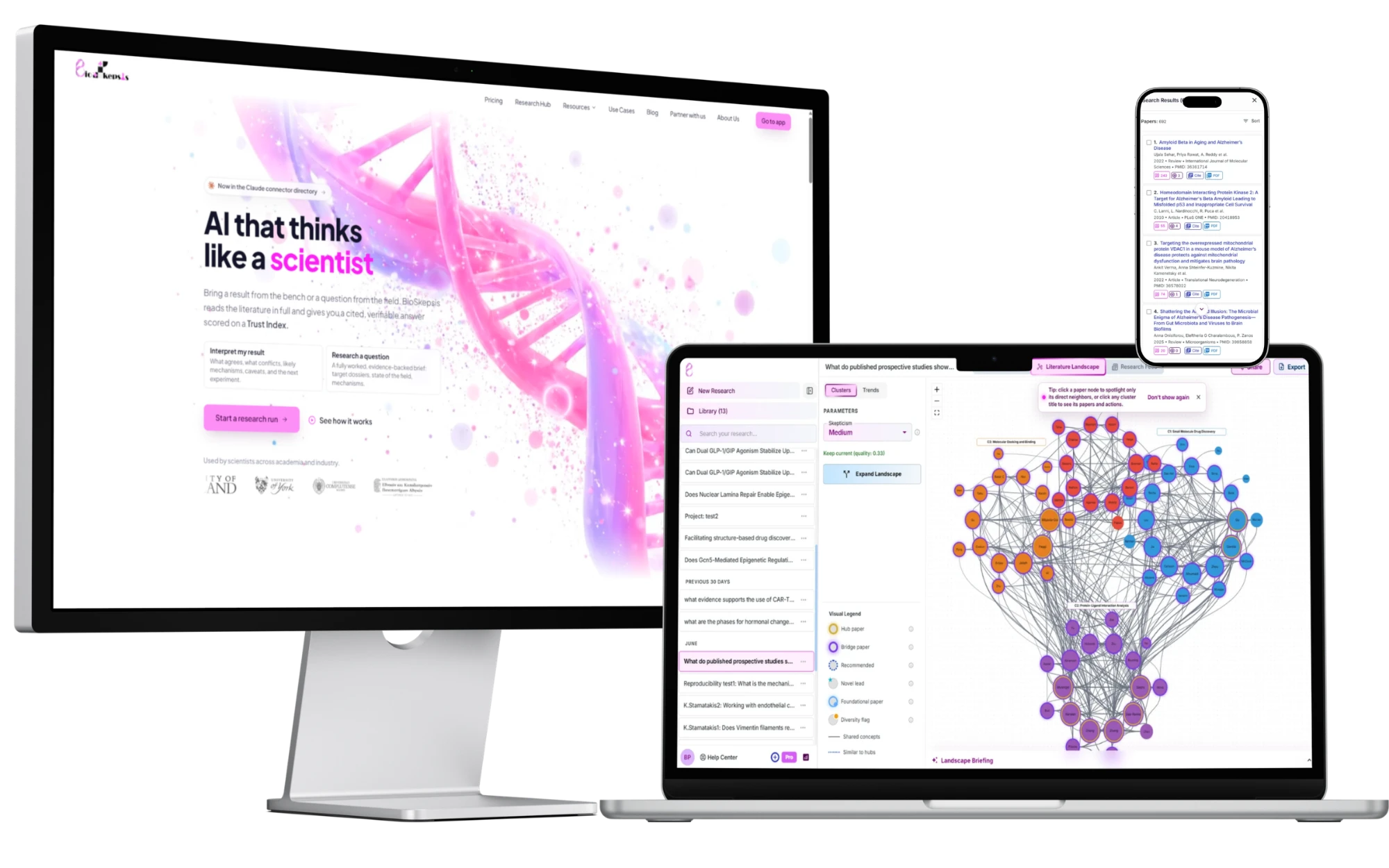 BioSkepsis AI laboratory technology